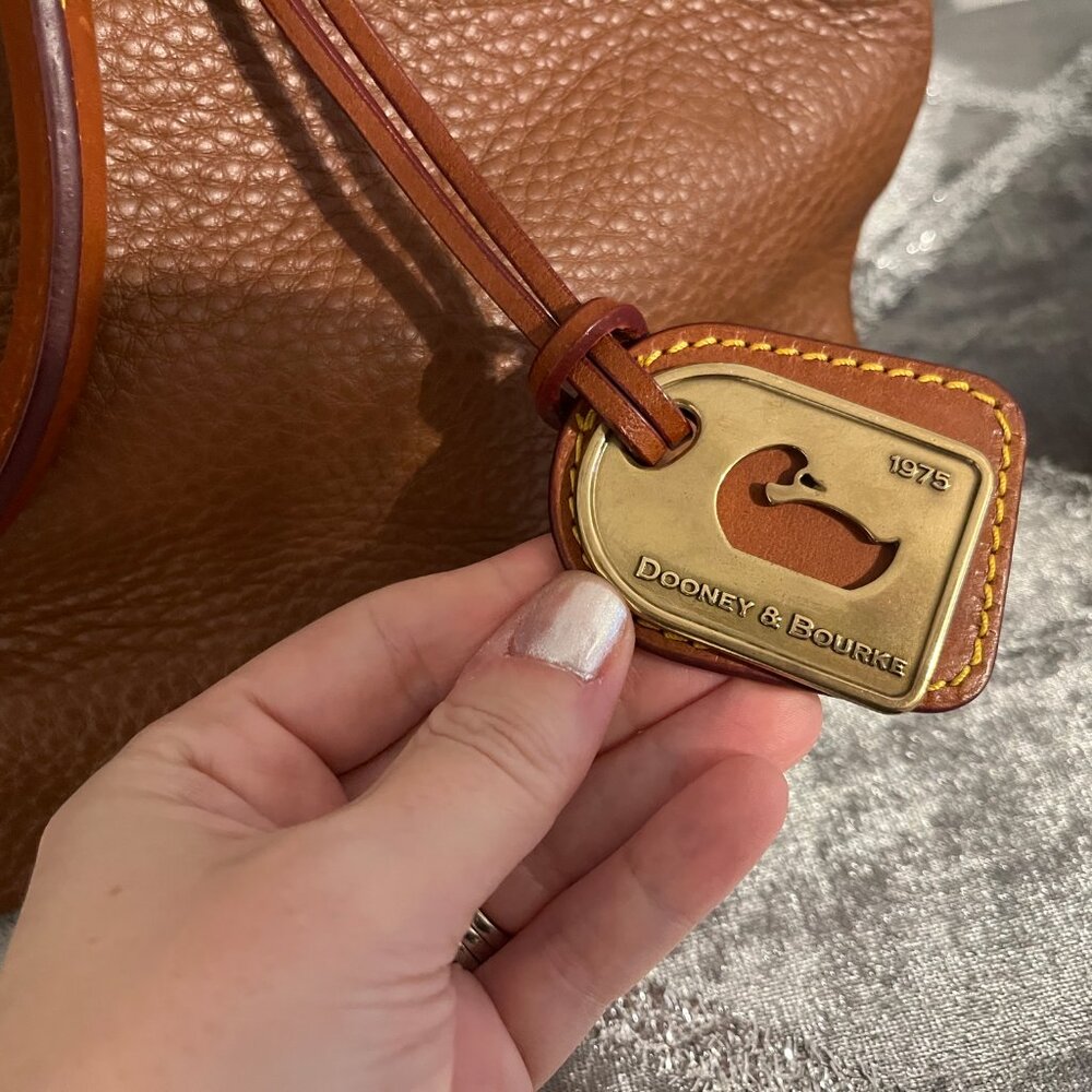 Dooney & Bourke Dillen Pebble Leather Satchel - Picture 4 of 6